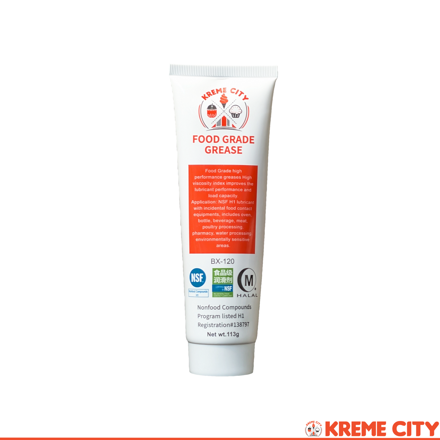 Kreme City BX Food Grade MP Grease Lubricant 113g