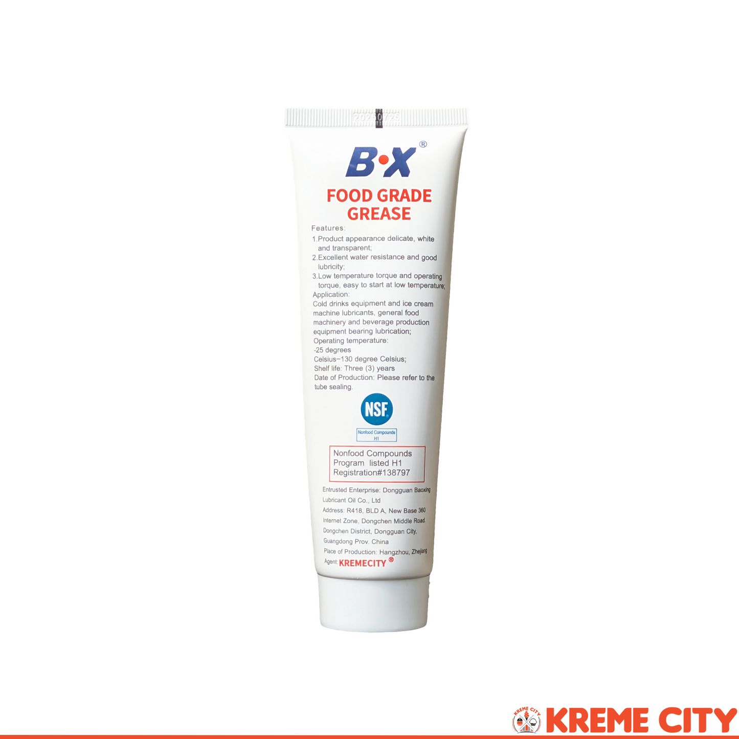 Kreme City BX Food Grade MP Grease Lubricant 113g