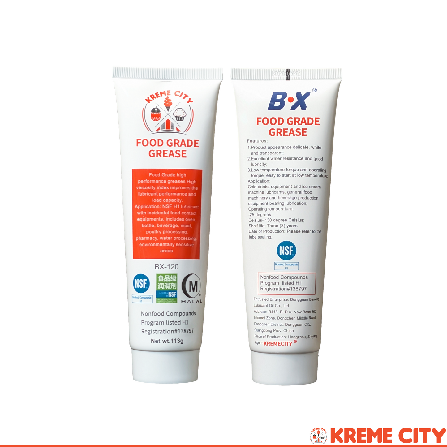 Kreme City BX Food Grade MP Grease Lubricant 113g