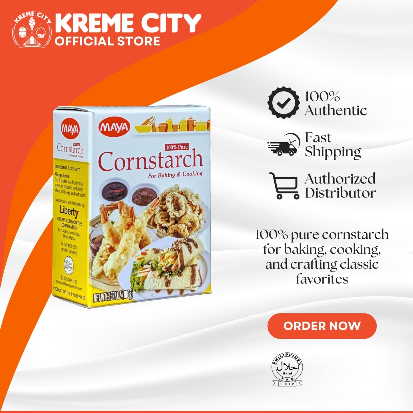 Maya 100% Pure Cornstarch 100g