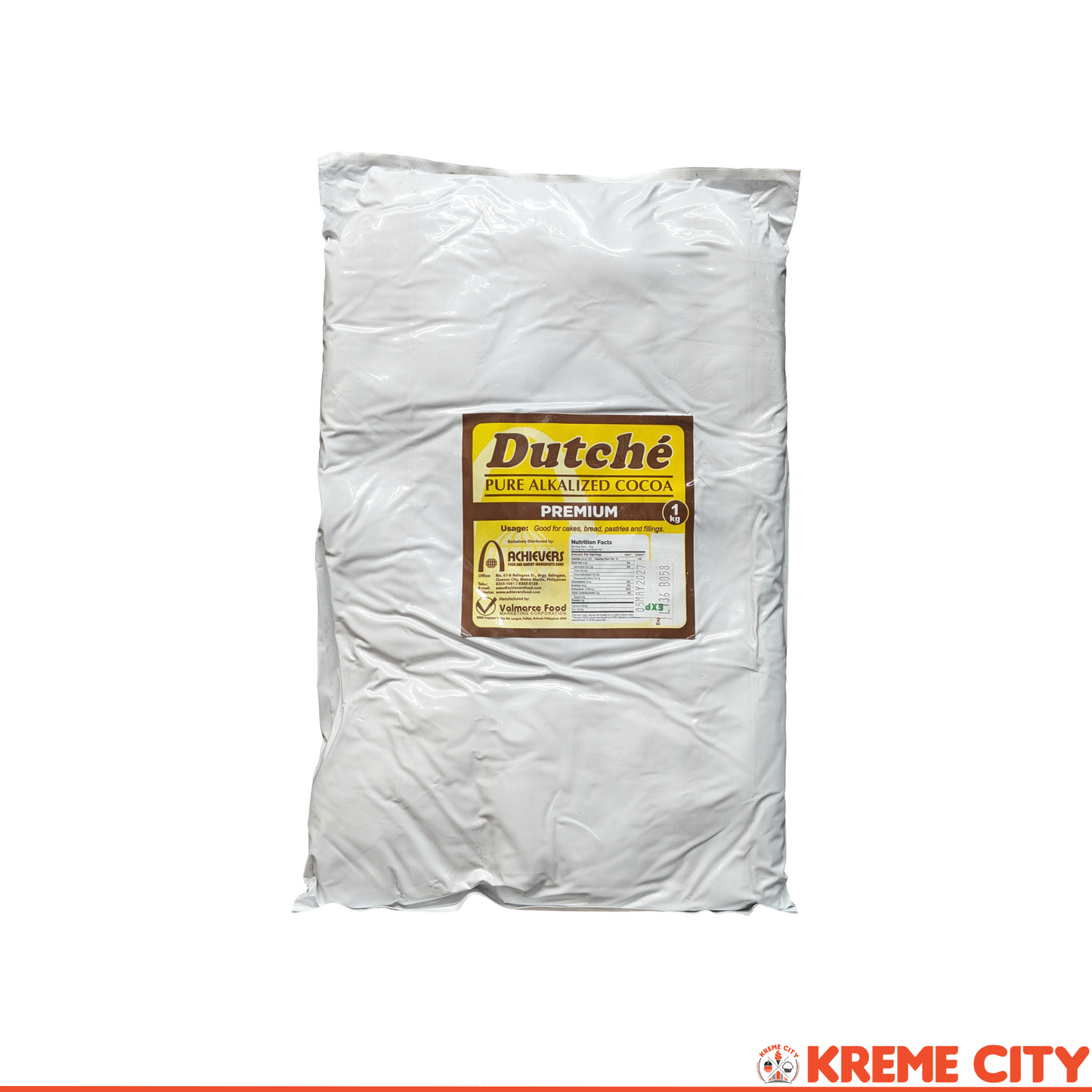 Dutche Pure Alkalized Cocoa Powder Premium 1kg