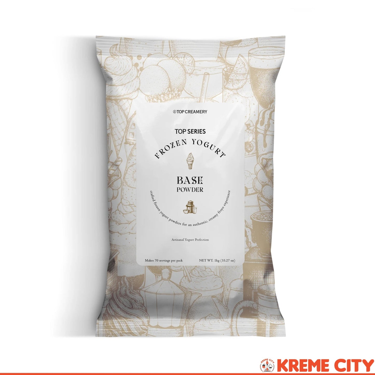 TOP Creamery Top Series Frozen Yogurt Base Powder Premix 1kg