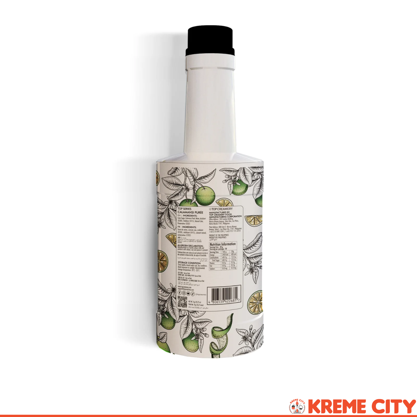 TOP Creamery Top Series Calamansi Puree 1kg
