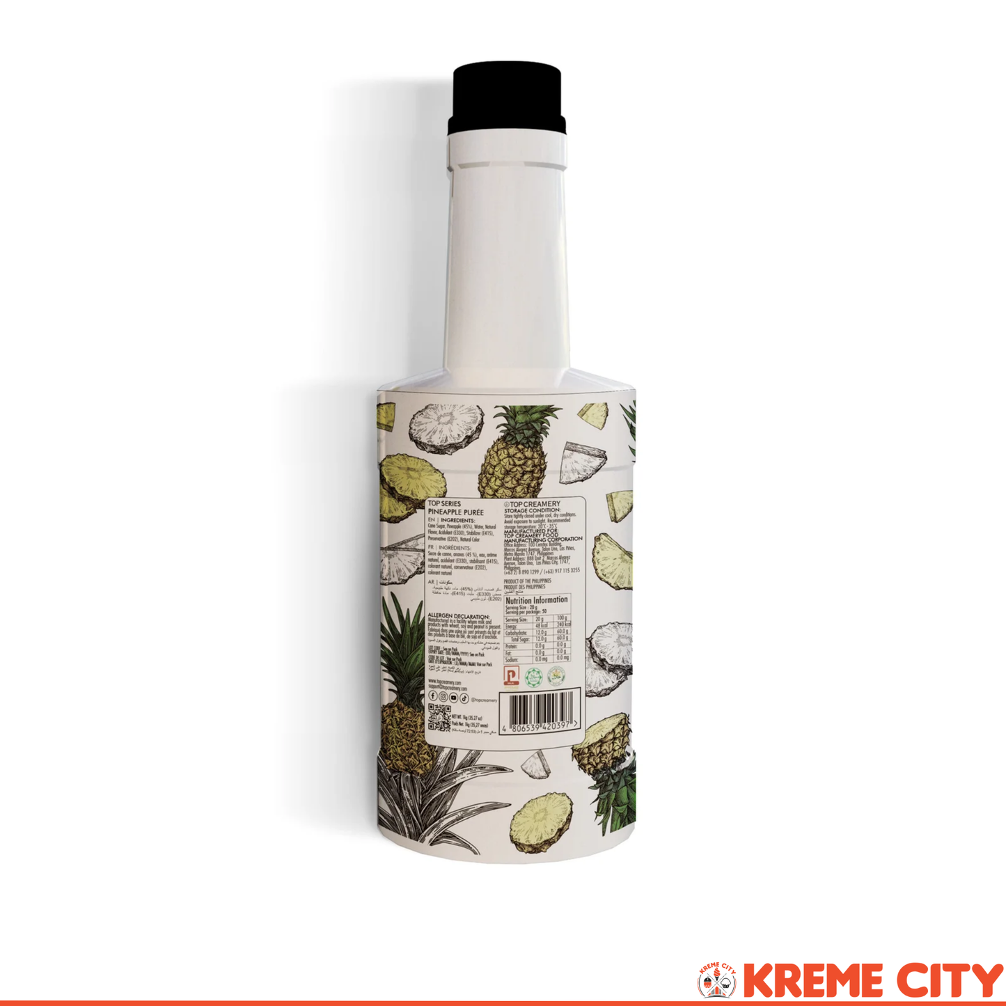 TOP Creamery Top Series Pineapple Puree 1kg