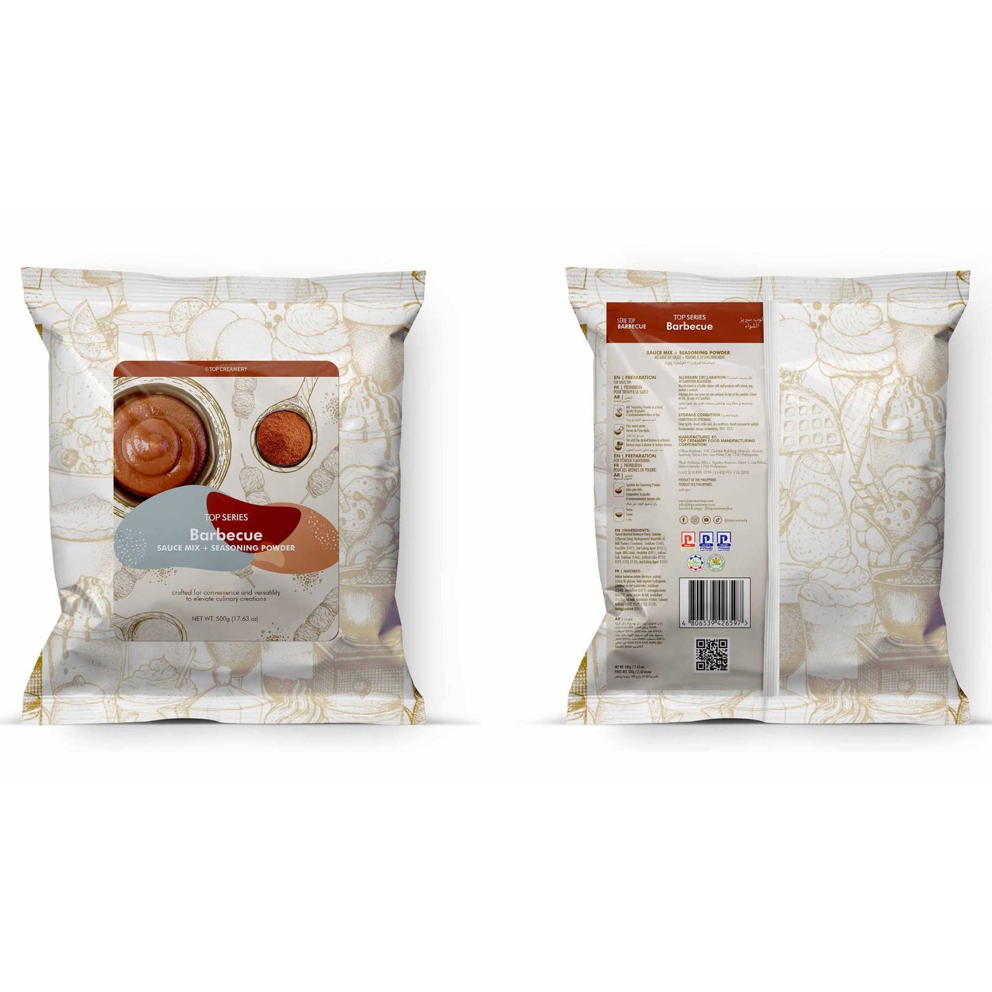 TOP Creamery Top Series Barbecue Sauce Mix + Seasoning Powder 500g