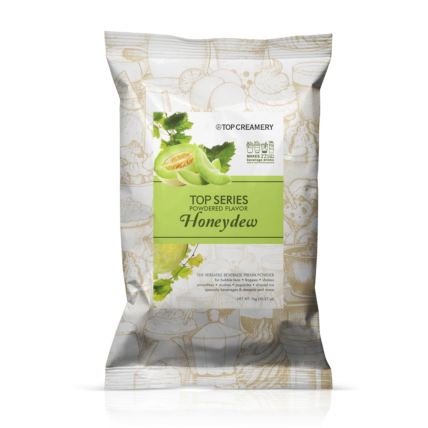 TOP Creamery Top Series Honeydew Powdered Flavor 1kg