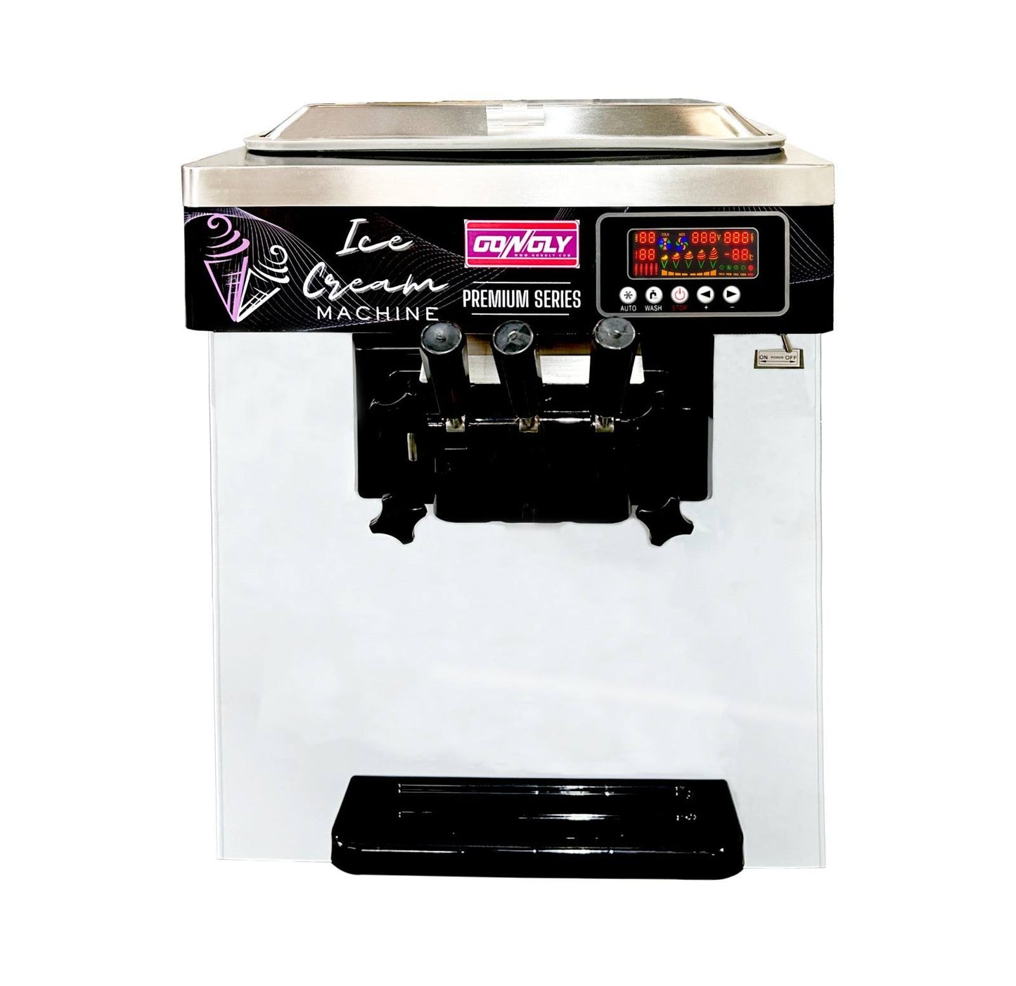 Gongly Premium Series Soft-Serve Ice Cream Machine 3-Nozzle