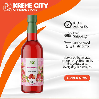Achievers ACC Strawberry Beverage Syrup 750ml