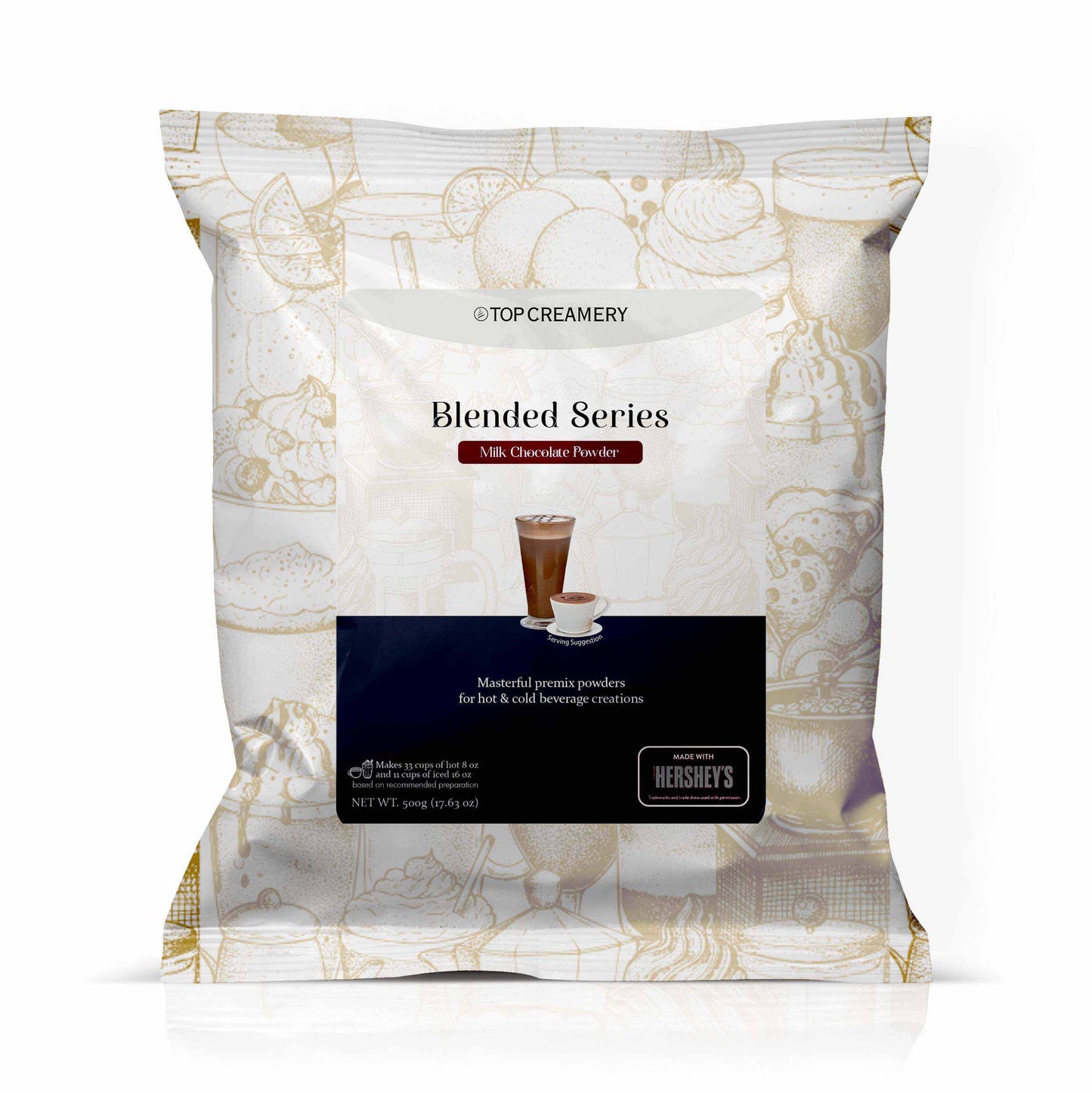 TOP Creamery Blended Series Milk Chocolate Powder made with HERSHEY'S 500g