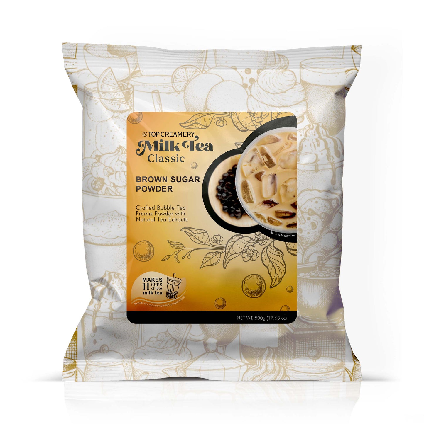 TOP Creamery Milk Tea Classic Brown Sugar Powder 500g