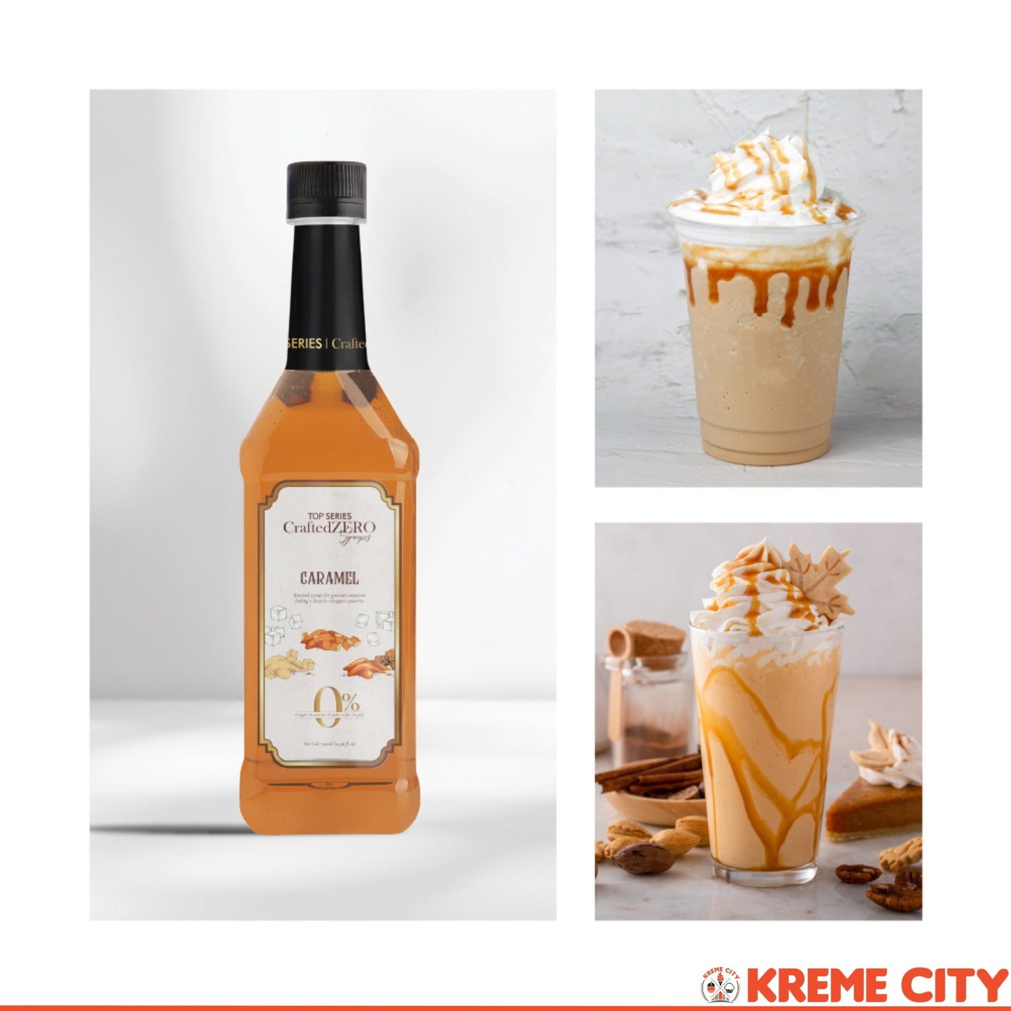 TOP Creamery Top Series CraftedZERO Caramel Syrup 750ml