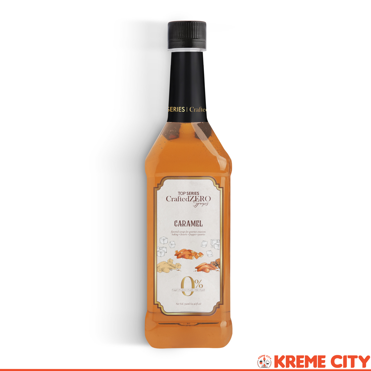TOP Creamery Top Series CraftedZERO Caramel Syrup 750ml