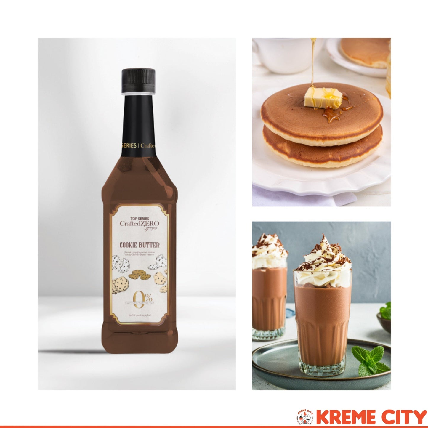 TOP Creamery Top Series CraftedZERO Cookie Butter Syrup 750ml