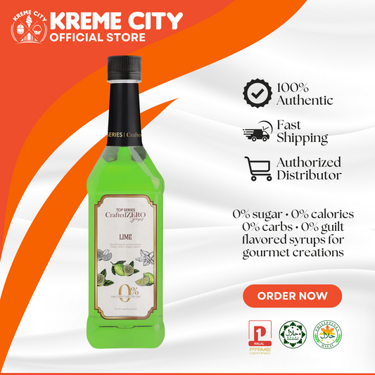 TOP Creamery Top Series CraftedZERO Lime Syrup 750ml