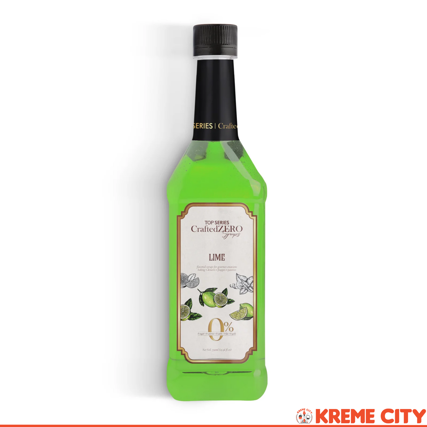 TOP Creamery Top Series CraftedZERO Lime Syrup 750ml