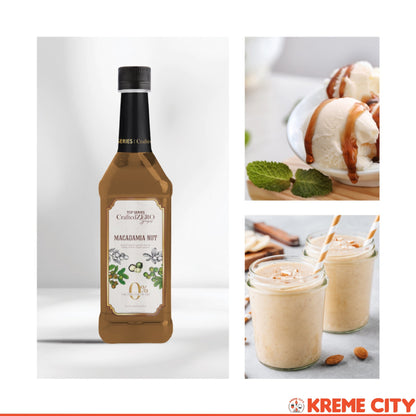 TOP Creamery Top Series CraftedZERO Macadamia Nut Syrup 750ml