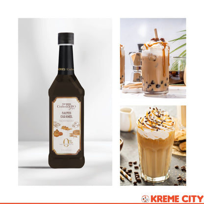TOP Creamery Top Series CraftedZERO Salted Caramel Syrup 750ml