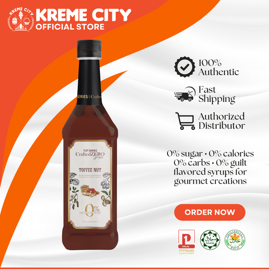 TOP Creamery Top Series CraftedZERO Toffee Nut Syrup 750ml