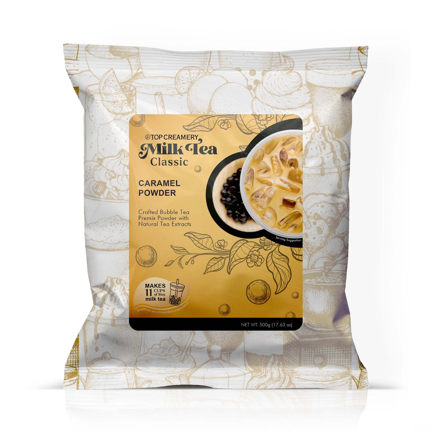 TOP Creamery Milk Tea Classic Caramel Powder 500g