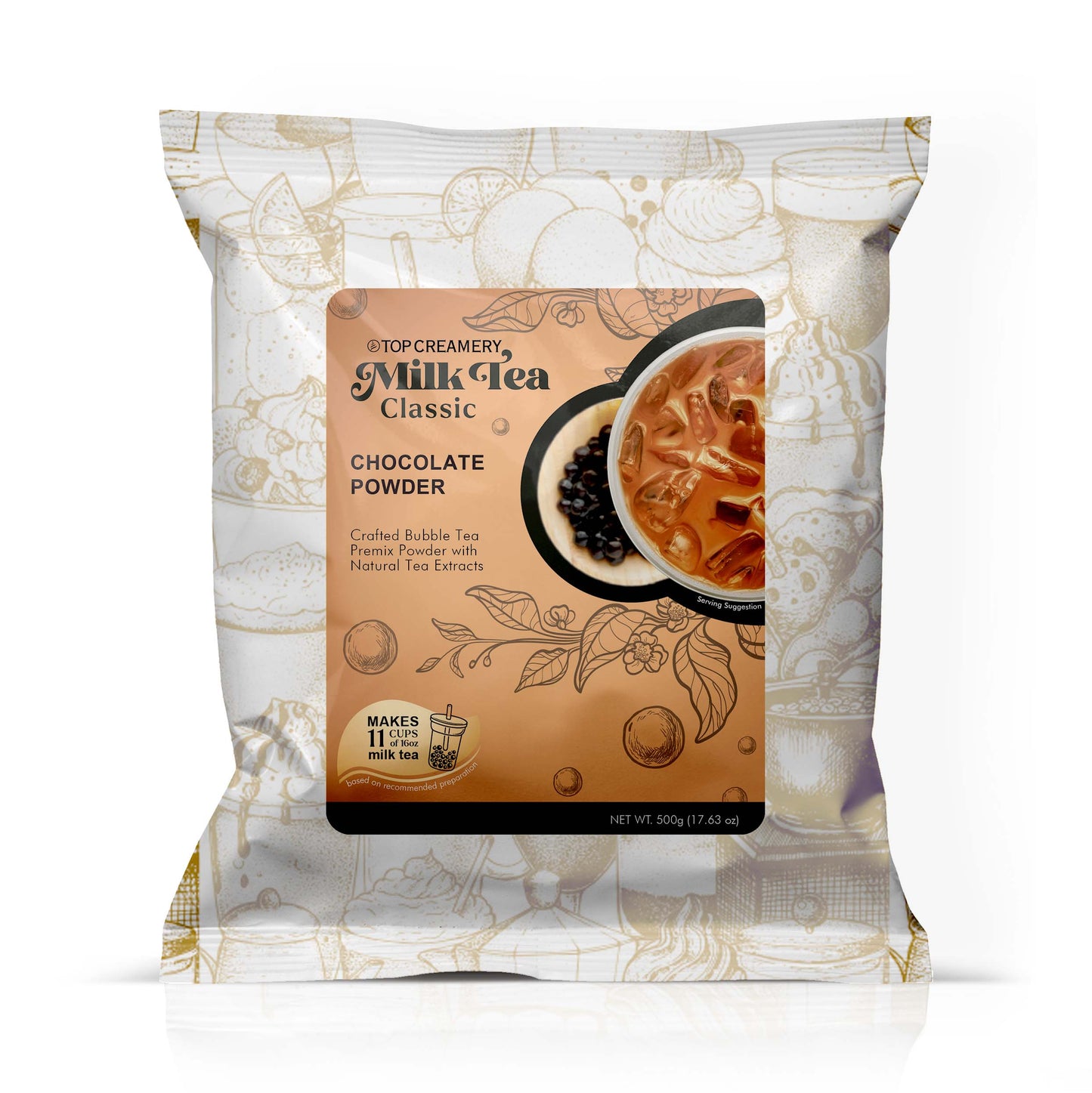 TOP Creamery Milk Tea Classic Chocolate Powder 500g