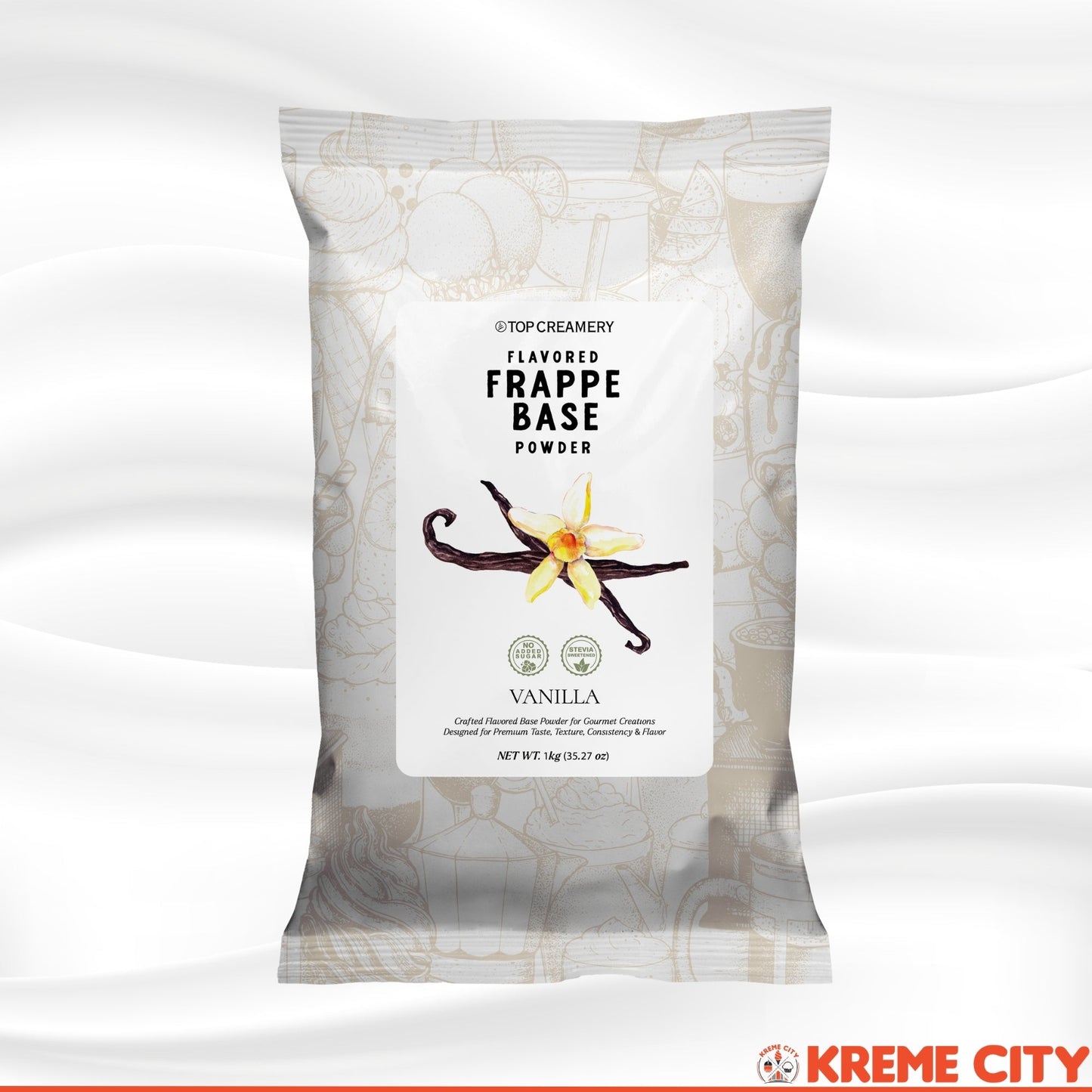 TOP Creamery Vanilla Frappe Base Powder 1kg