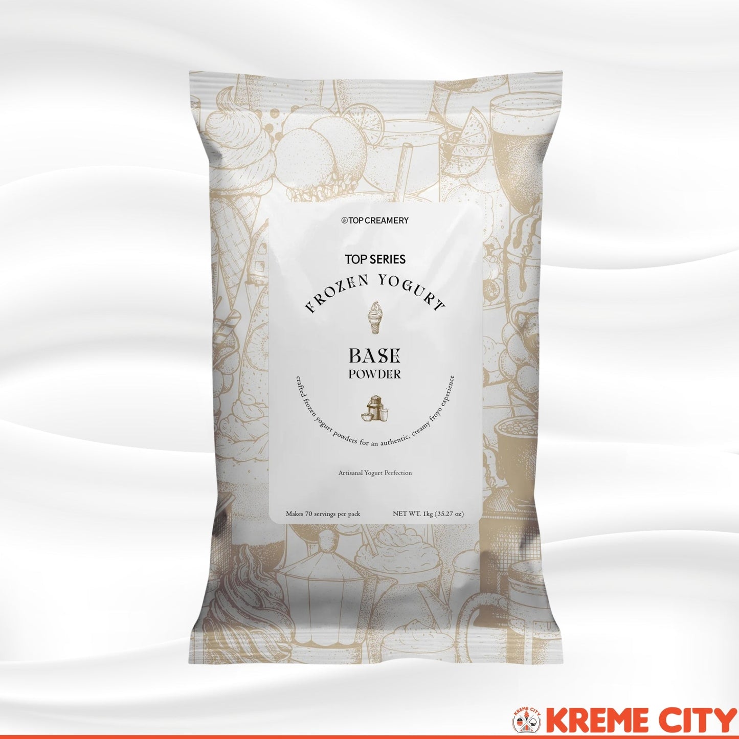 TOP Creamery Top Series Frozen Yogurt Base Powder Premix 1kg
