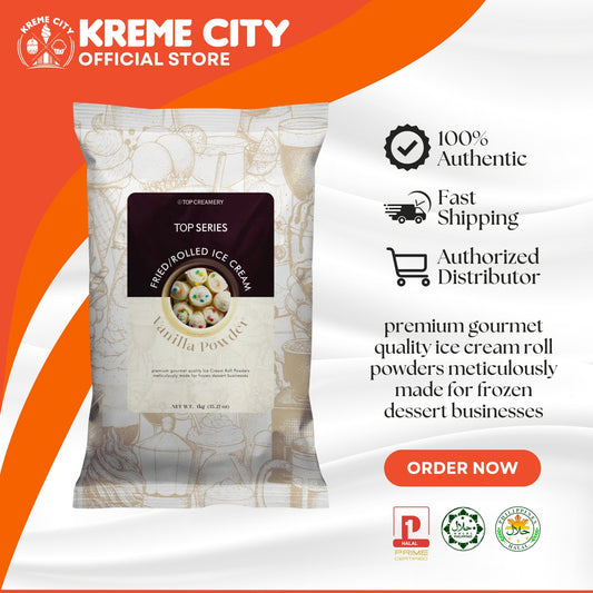 TOP Creamery Top Series Vanilla Fried Ice Cream Powder Premix 1kg