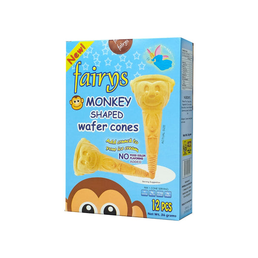 Fairys Monkey Wafer Cones 12pcs