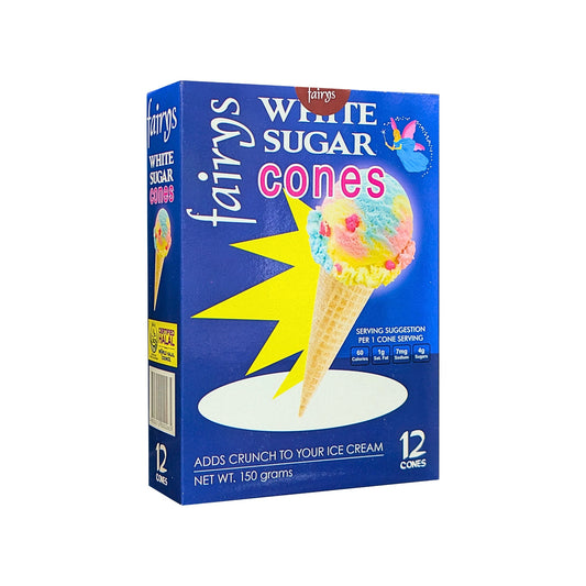 Fairys Sugar Cones White 12pcs