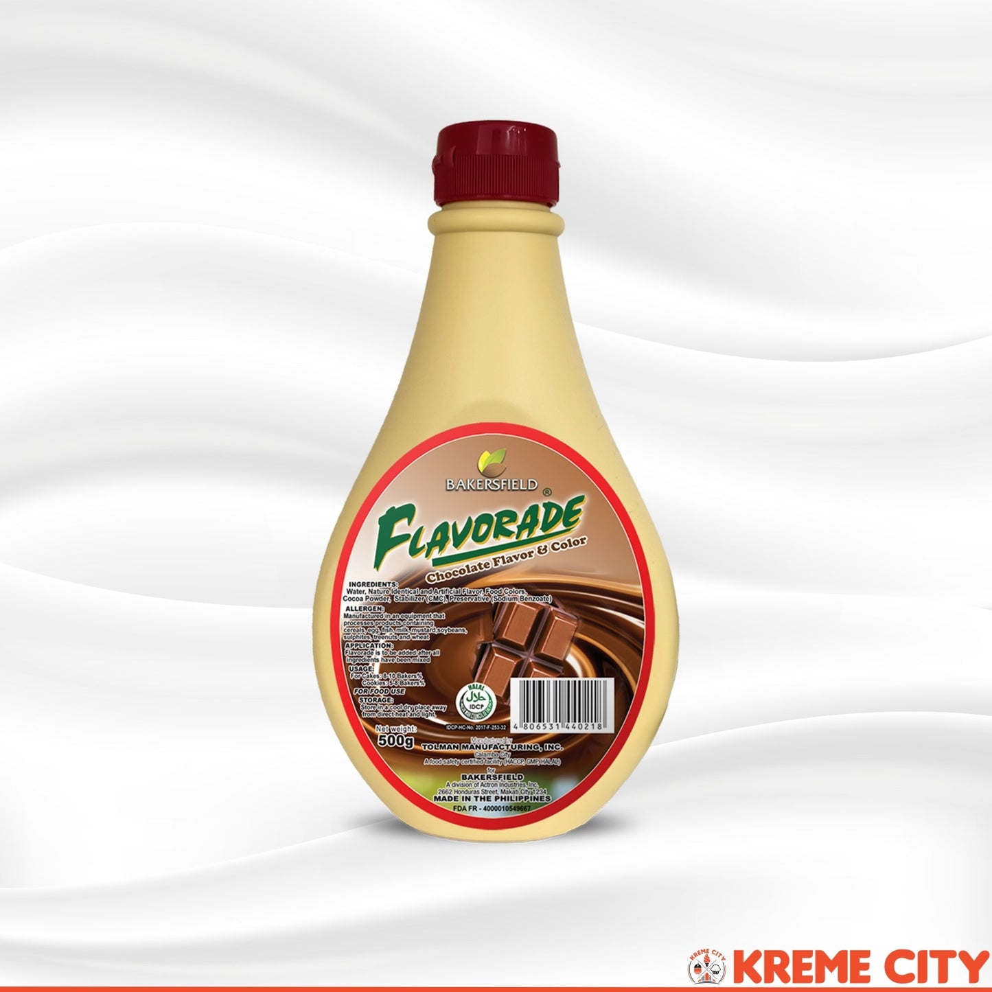 Bakersfield Flavorade Chocolate Flavor & Color 500g