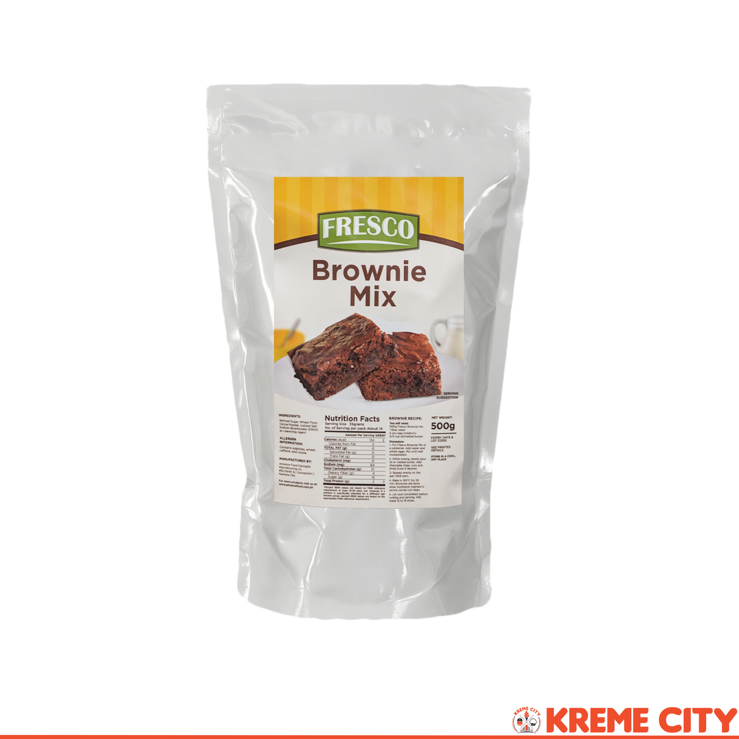 Fresco Brownie Premix 500g