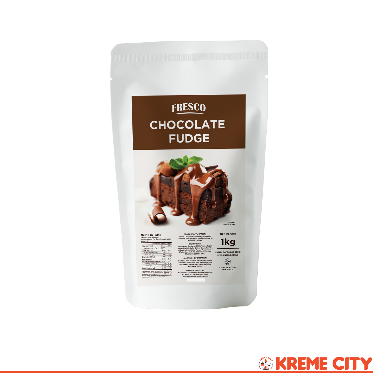 Fresco Chocolate Fudge 1kg