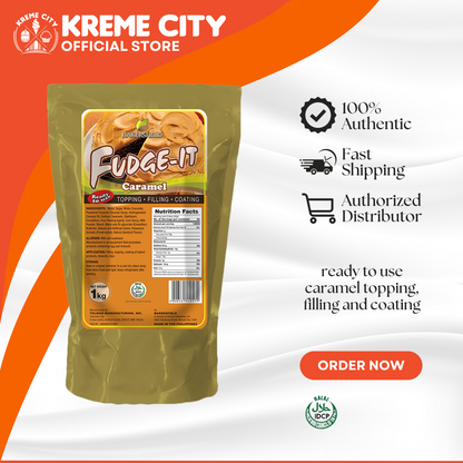 Bakersfield Fudge-It Caramel Topping Filling Coating 1kg