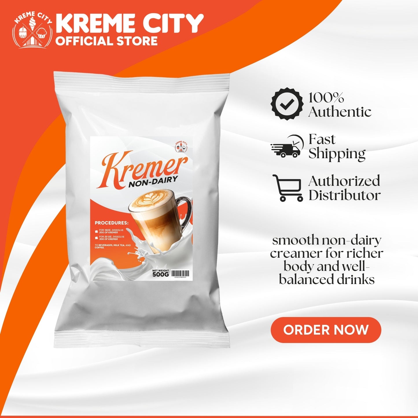Kreme City Kremer Non-Dairy Creamer 500g