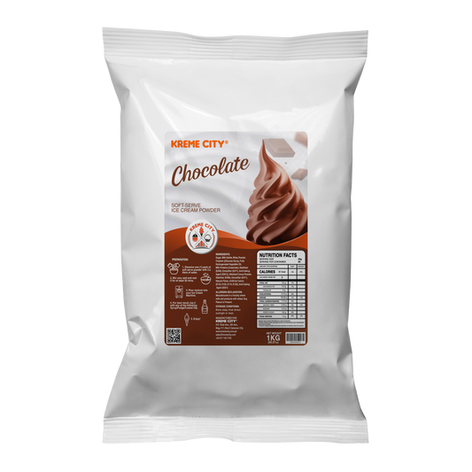 Kreme City Chocolate Soft Serve Ice Cream Powder Premix 1kg