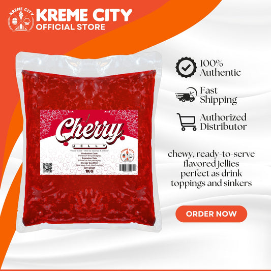 Kreme City Cherry Jelly Strips 1kg