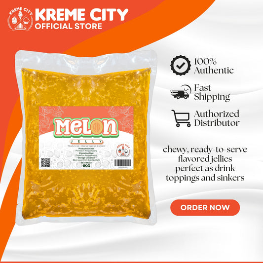 Kreme City Melon Jelly Strips 1kg