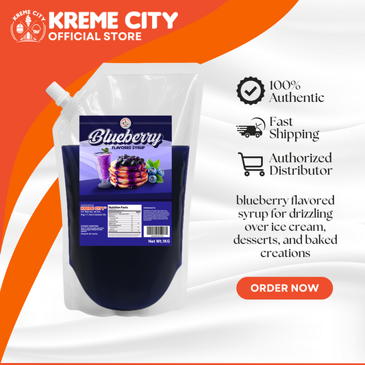 Kreme City Blueberry Flavored Syrup 1kg
