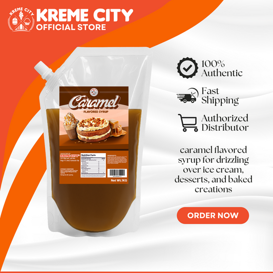 Kreme City Caramel Flavored Syrup 1kg