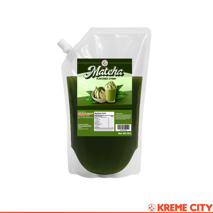 Kreme City Matcha Flavored Syrup 1kg