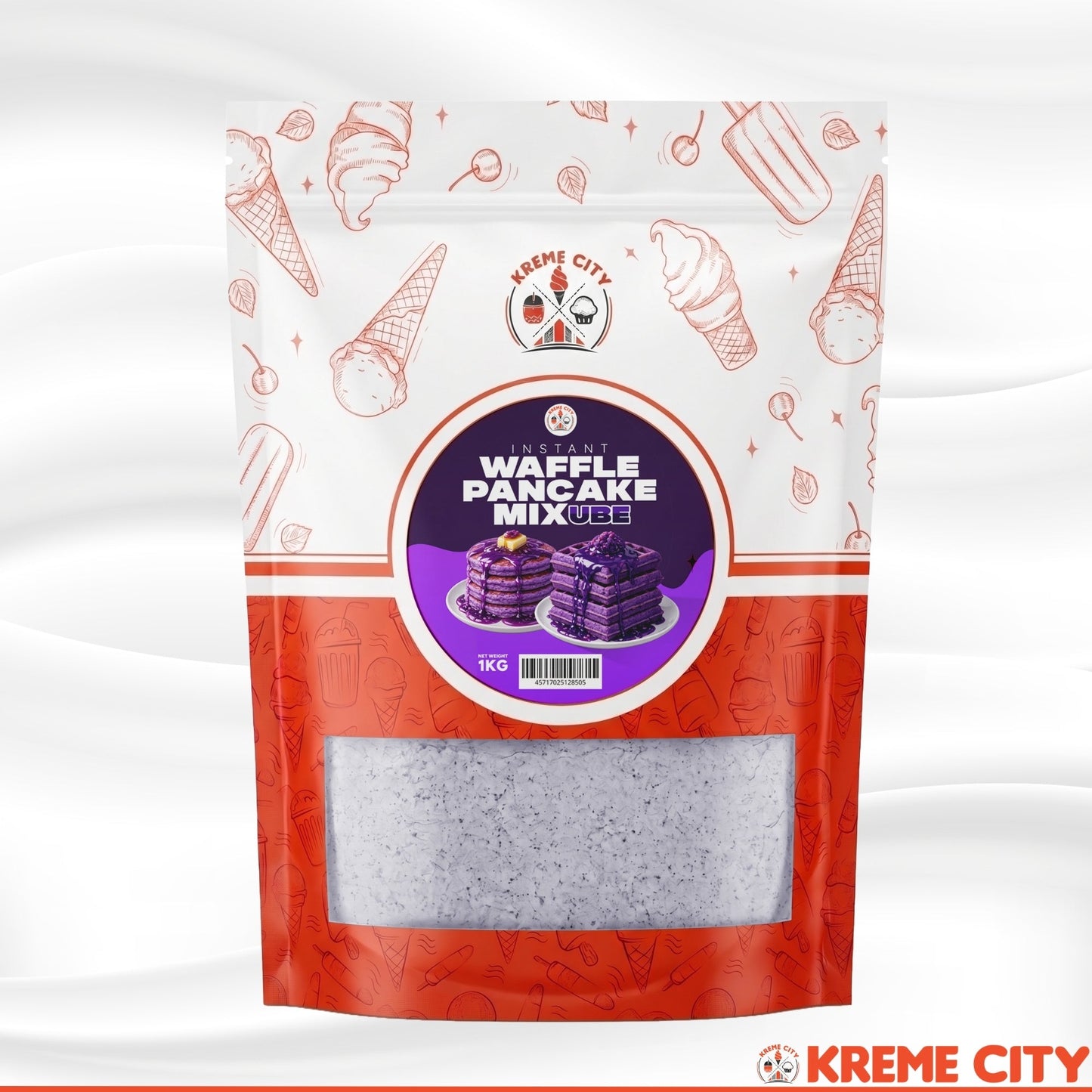 Kreme City Instant Waffle Pancake Mix Ube 1kg