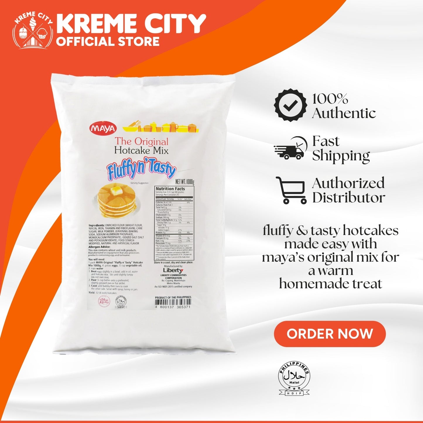 Maya The Original Hotcake Mix Fluffy 'n Tasty 1kg