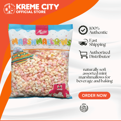 Mello Marshmallows Assorted Mini 680g