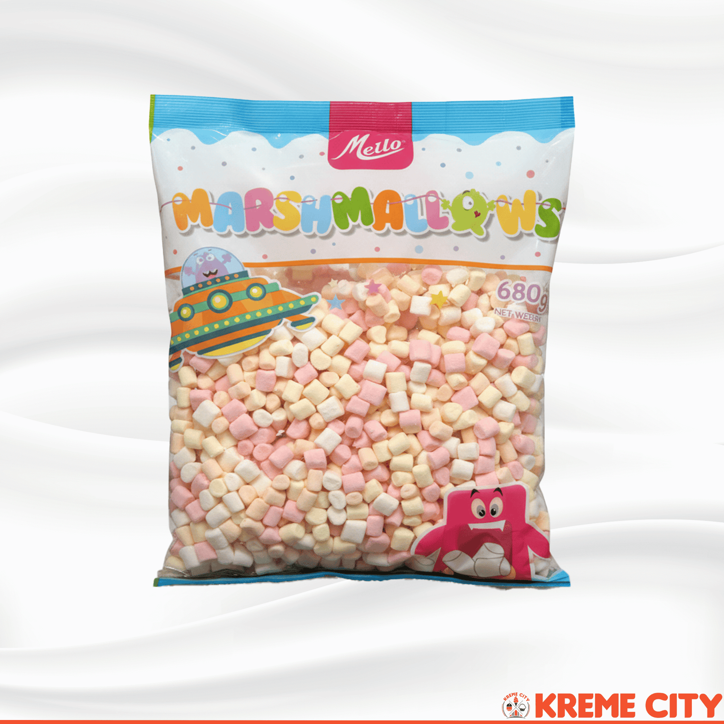 Mello Marshmallows Assorted Mini 680g