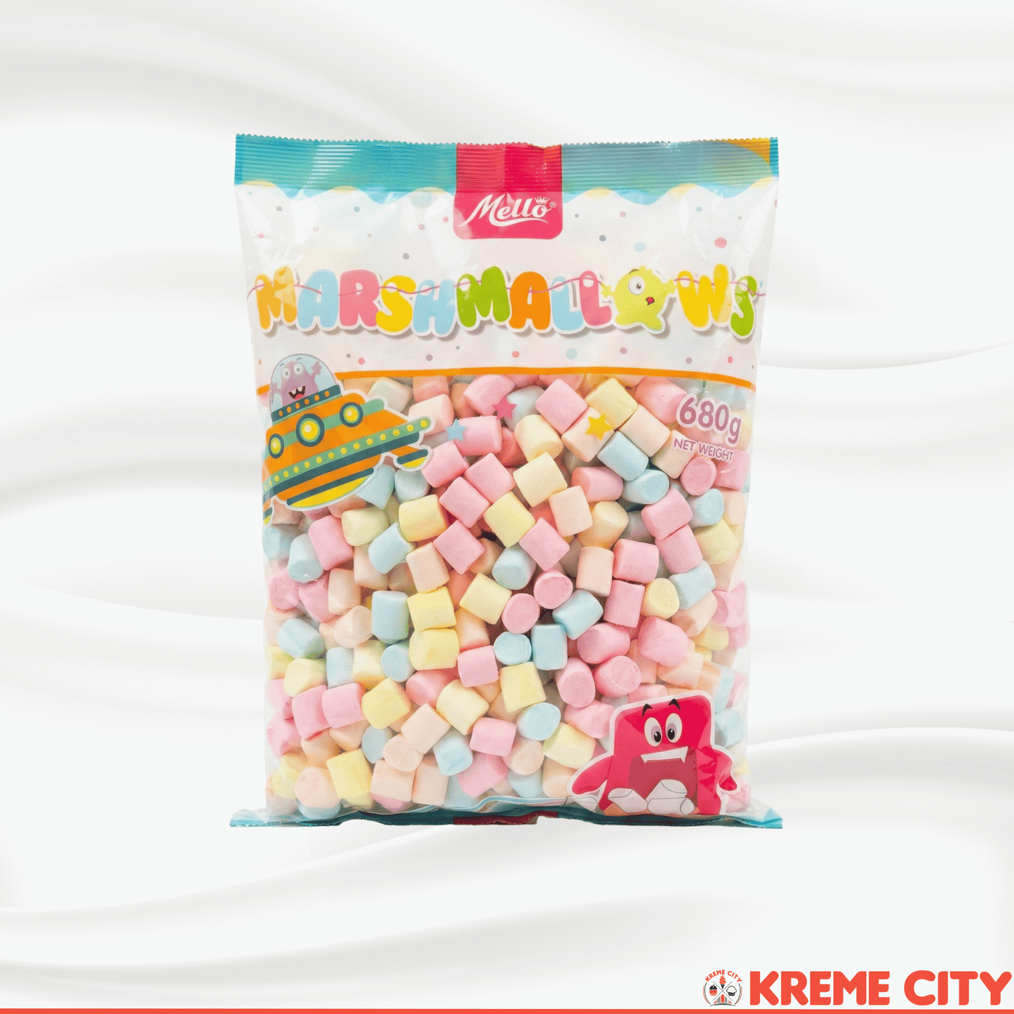 Mello Marshmallows Assorted Regular 680g