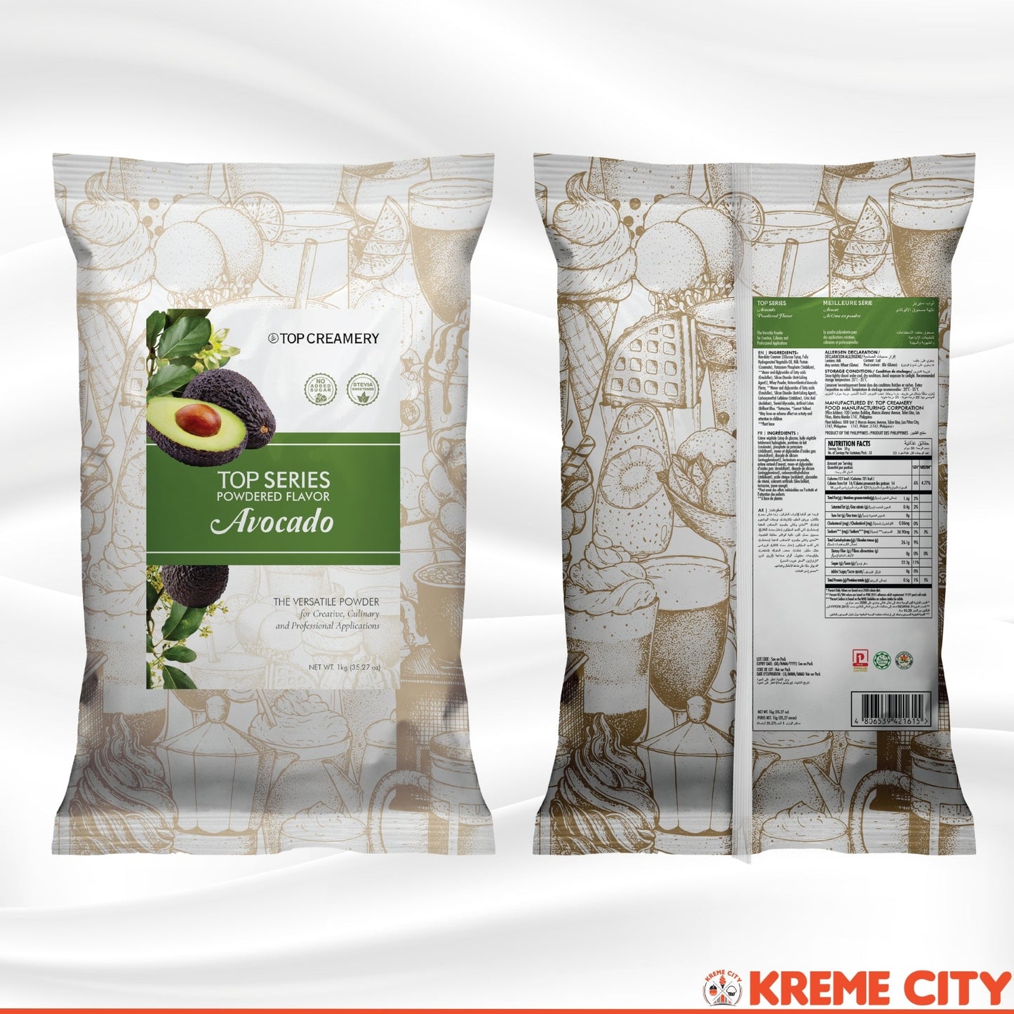 TOP Creamery Top Series Avocado Powdered Flavor 1kg