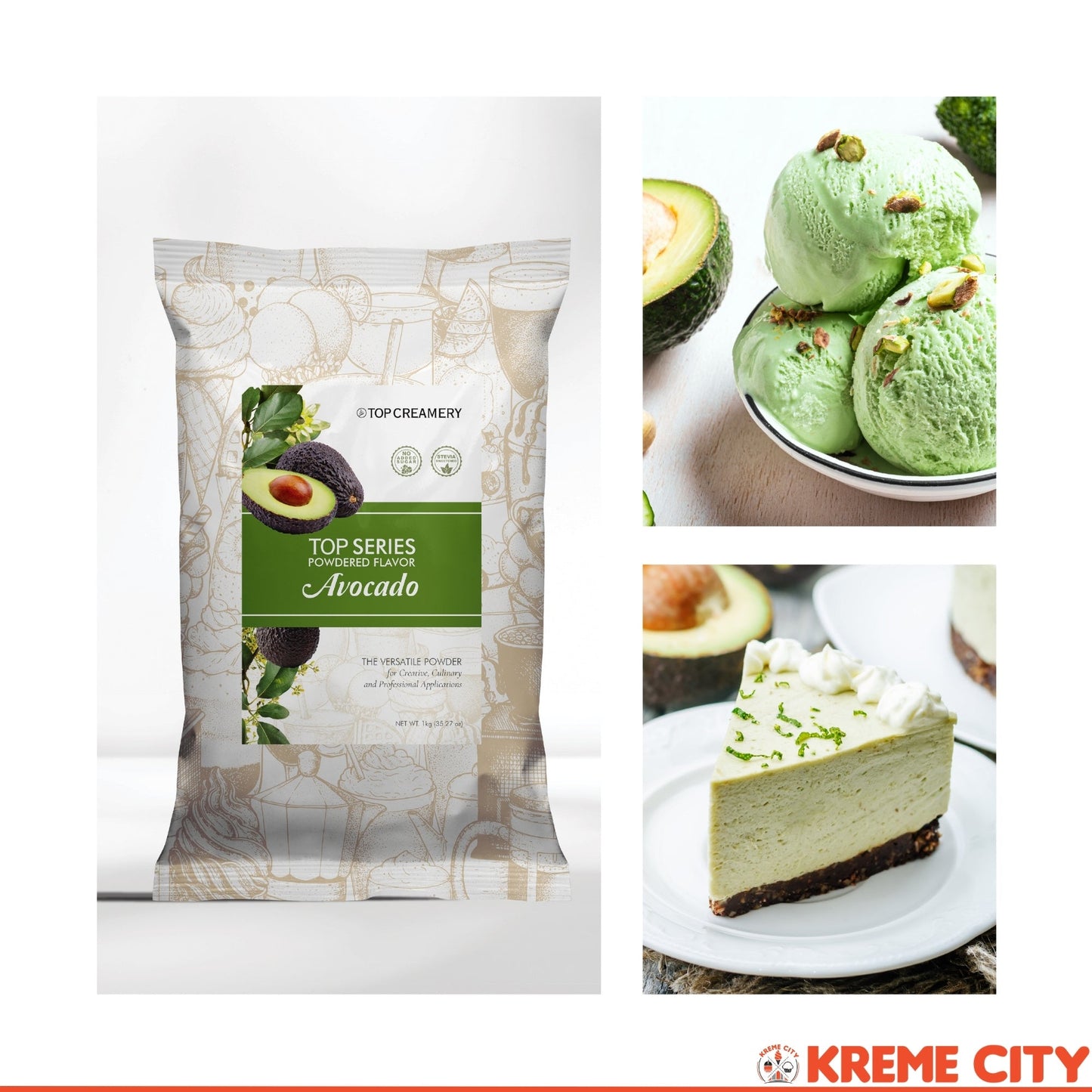 TOP Creamery Top Series Avocado Powdered Flavor 1kg