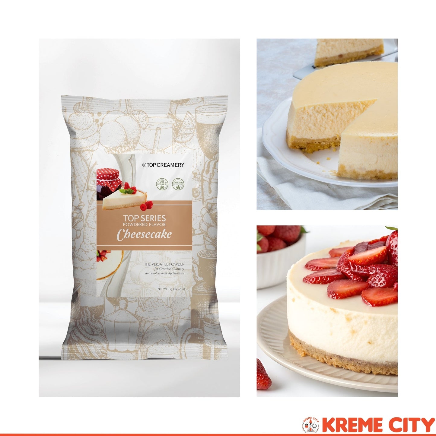 TOP Creamery Top Series Cheesecake Powdered Flavor 1kg