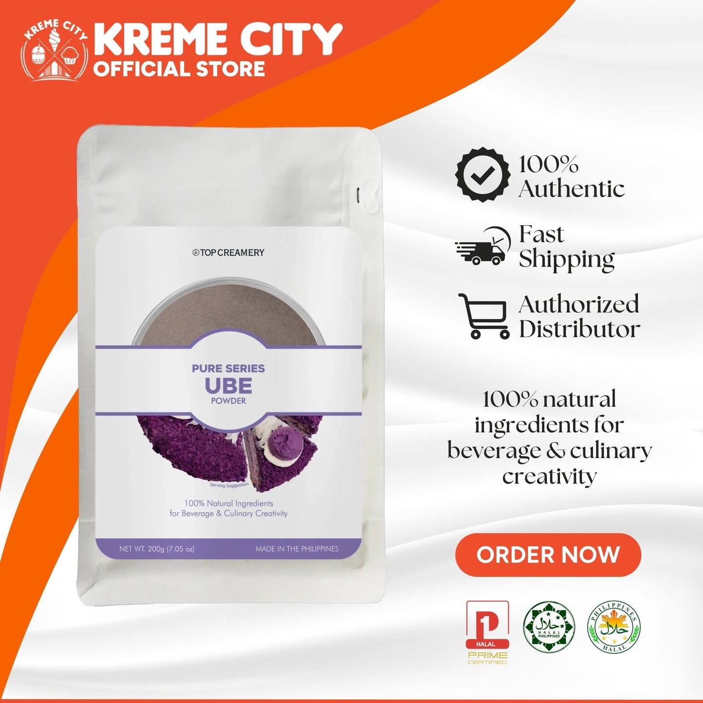 TOP Creamery Pure Series Ube Powder 200g
