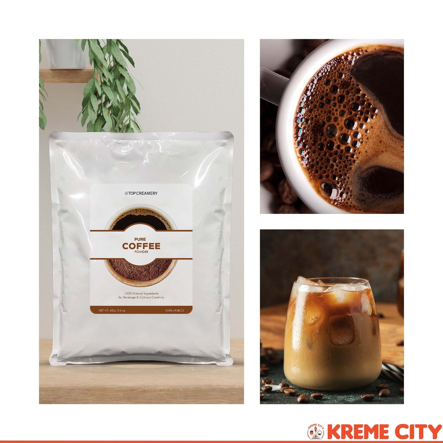 TOP Creamery Pure Series Coffee Powder 400g